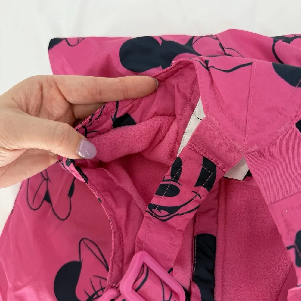 Disney Baby Gap 12-18M‎ Minnie Mouse Snow Suit Water Resistant Fleece Lined Pink